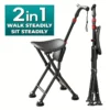 Foldable Cane with Seat  Portable & Durable