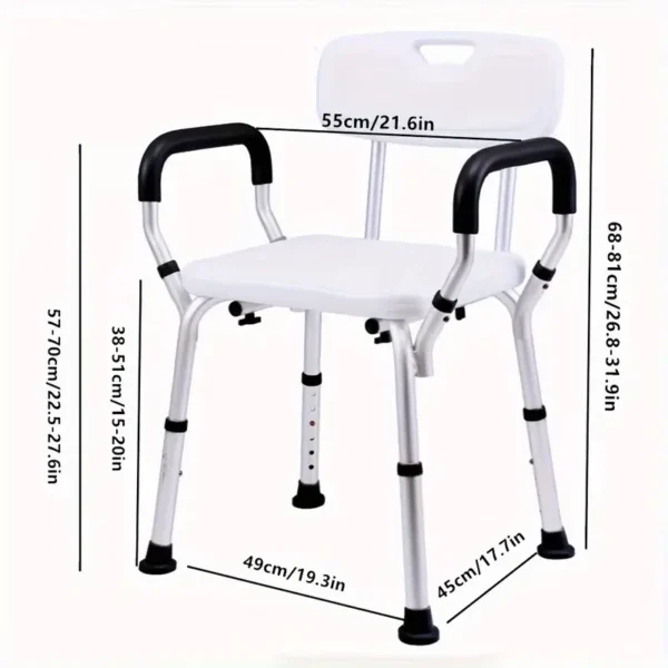 Adjustable Height Shower Chair
