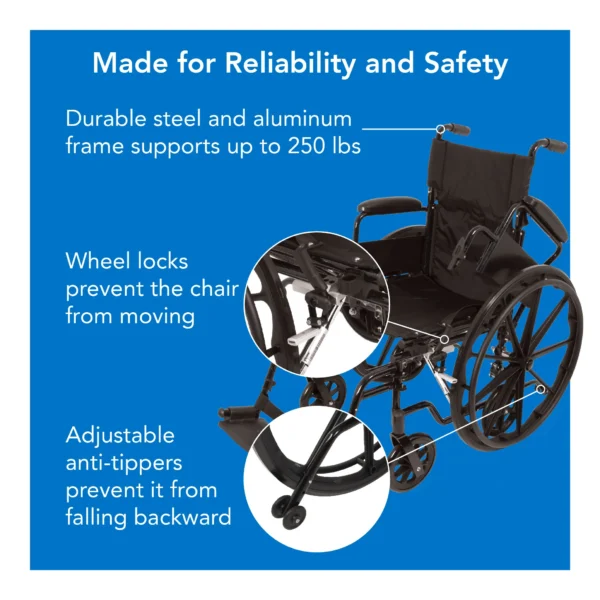 ProBasics Transformer Dual-Purpose Lightweight Wheelchair